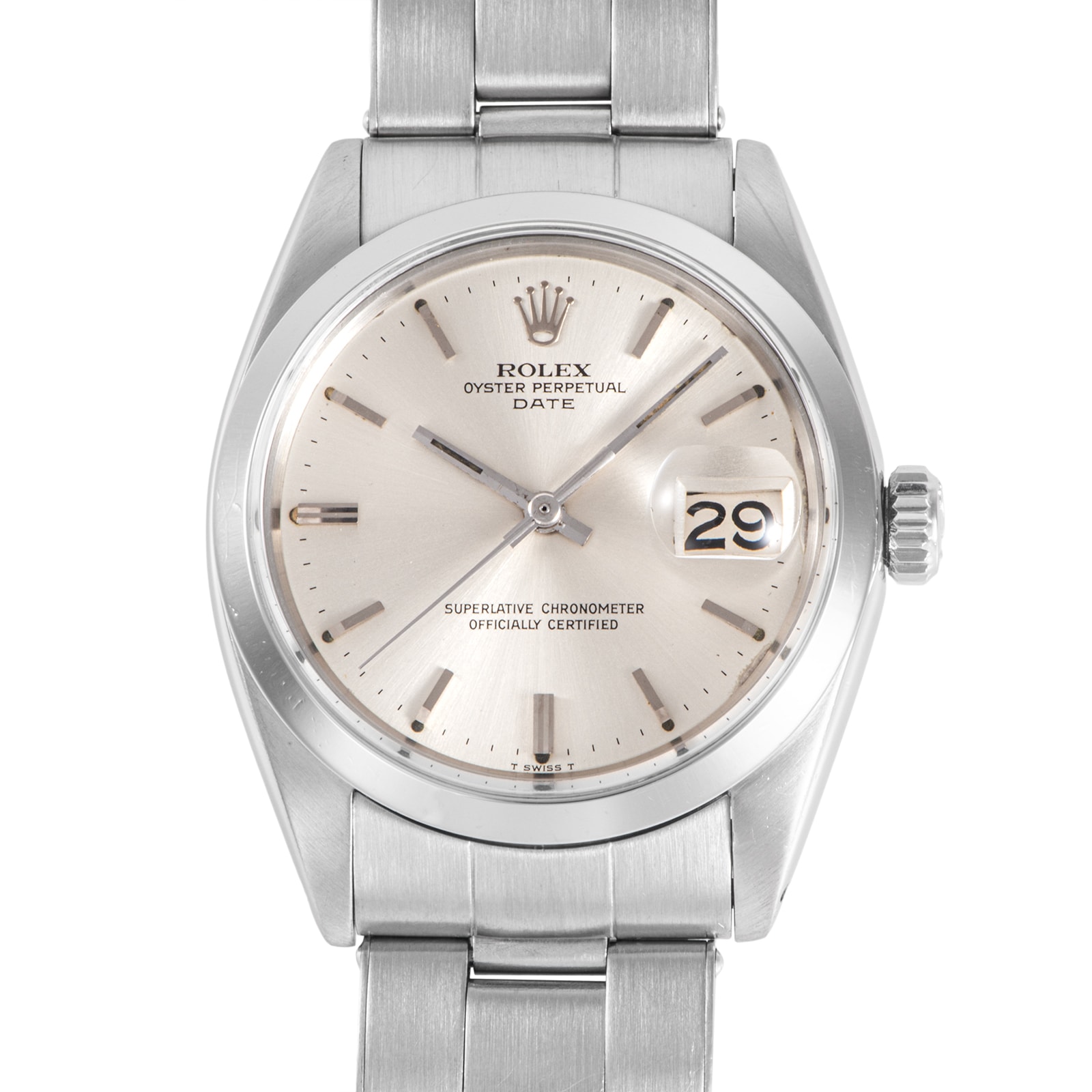 ROLEX ロレックス パーペチュアルデイト 1500 1967年製 リベットブレス ステンレススチール【中古】