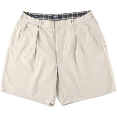 古着 90年代 ラルフローレン Ralph Lauren POLO by Ralph Lauren THECLASSIC GOLF SHORT ツータック チノショーツ ショートパンツ USA製 メンズw35相当 ヴィンテージ/eaa615833