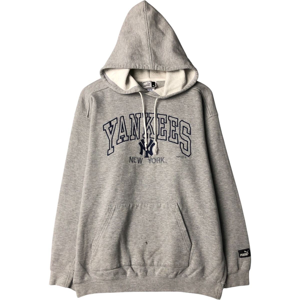 古着 00年代 プーマ PUMA MLB NEW YORK YANKEES ニューヨークヤンキース スウェットプルオーバーパーカー メンズM相当/eaa568327