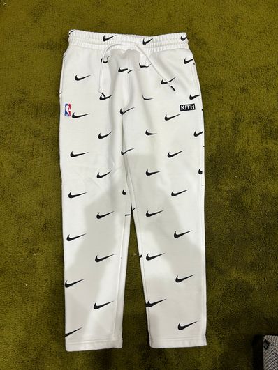KITH Nike for New York Knicks AOP Fleece Pant "White"