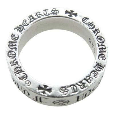 CHROME HEARTS クロムハーツ(原本無) リング 6mm SPACER FUCK YOU ファックユー スペーサー リング シルバー系 約13.5号【中古】