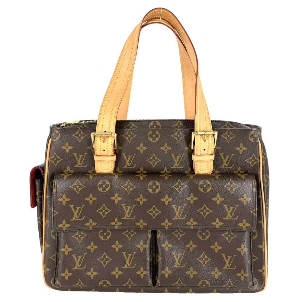 LOUIS VUITTON ルイヴィトン トートバッグ ミュルティプリシテ ハンドバッグ 肩掛け M51162 モノグラムキャンバス    ブラウン 茶 ゴールド金具 レディース【中古品】