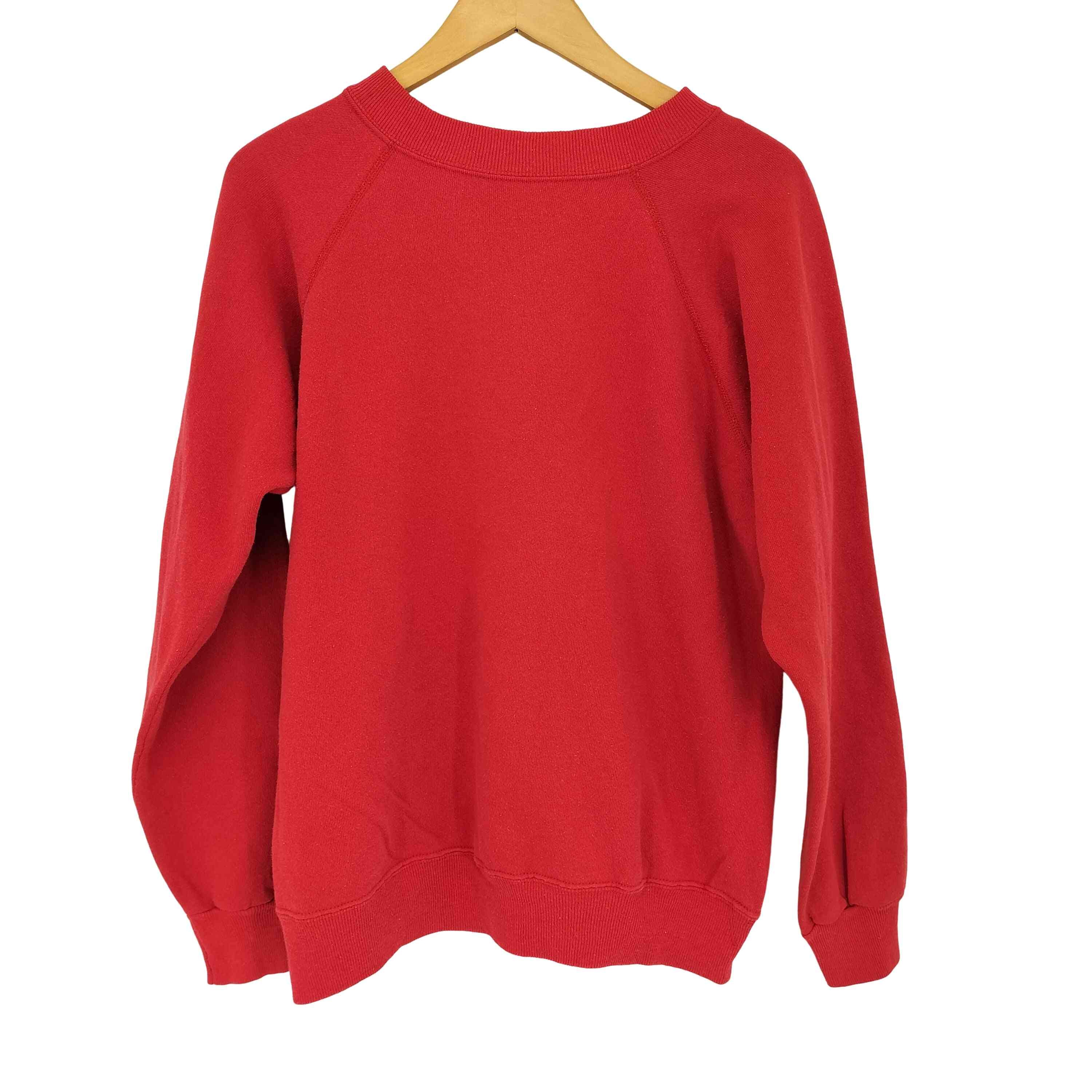 80-90s USA製 Her Way クルーネック 無地 ラグランスウェット【1139952571975】