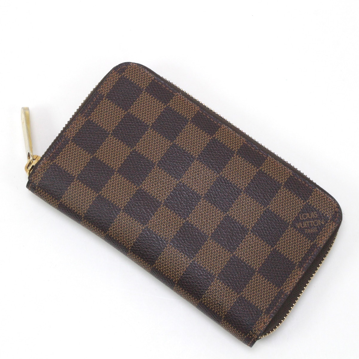 $$ LOUIS VUITTON ルイヴィトン ダミエ ジッピーコンパクトウォレット N60028