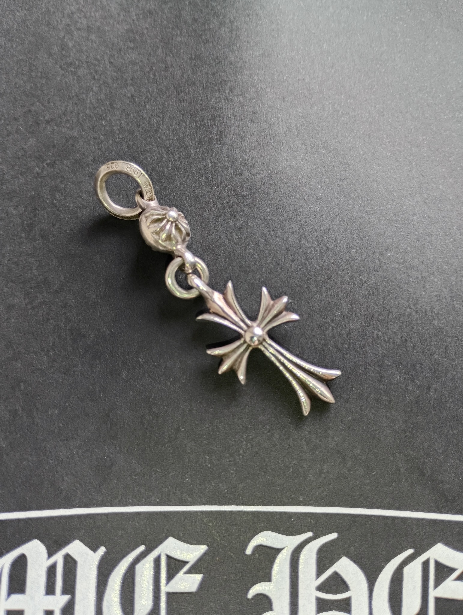 Chrome Hearts 1 Ball Tiny CH Cross Charm "Silver"