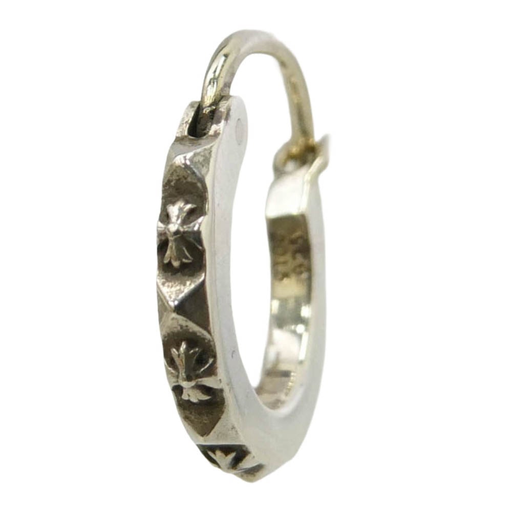 CHROME HEARTS クロムハーツ(原本無) 2024年購入レシート原本付属 HOOP TFP TINY タイニー トゥルーファッキンパンク フープピアス シルバー系【中古】