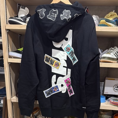 F.C.Real Bristol Sneakerwolf Senjafuda Team Hoodie "Black"