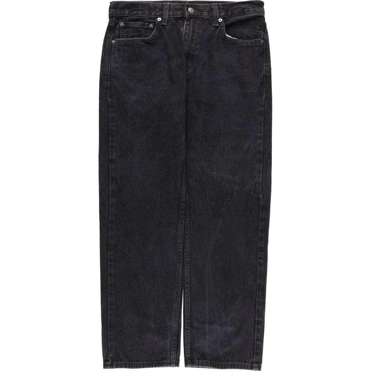 古着 リーバイス Levi's 505 REGULAR FIT STRAIGHT LEG ブラックデニム テーパードデニムパンツ メンズw32相当/eaa483185