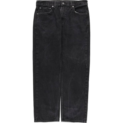 古着 リーバイス Levi's 505 REGULAR FIT STRAIGHT LEG ブラックデニム テーパードデニムパンツ メンズw32相当/eaa483185