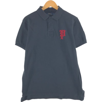 古着 ラルフローレン Ralph Lauren POLO RALPH LAUREN CUSTOM FIT 半袖 ポロシャツ メンズL相当/eaa557306