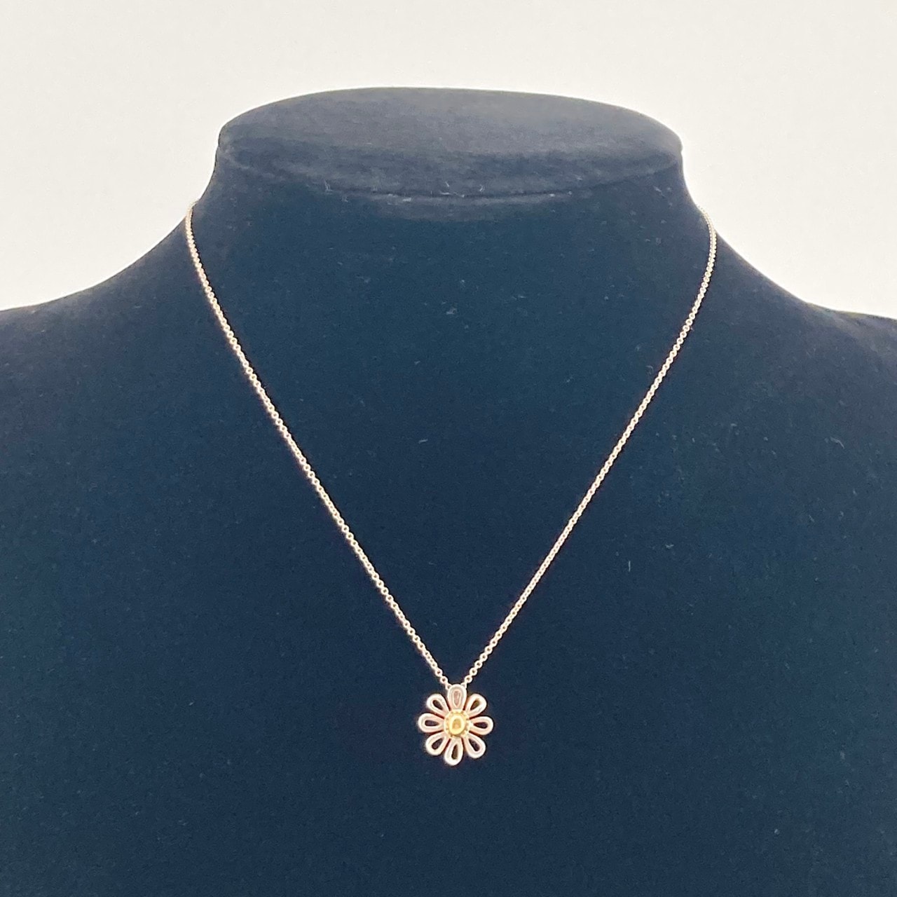 TIFFANY&Co.(ティファニー)  パロマピカソ デイジーフラワー Ag925×750 ネックレス シルバー×ゴールド