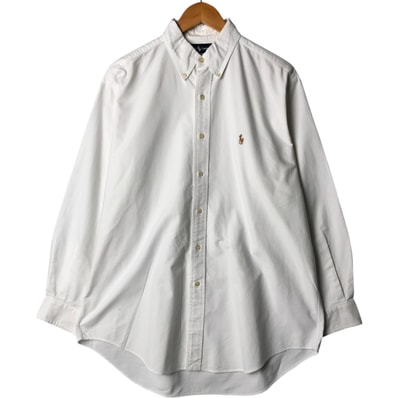 古着 ラルフローレン Ralph Lauren YARMOUTH 長袖 ボタンダウンシャツ メンズL相当/eaa567963
