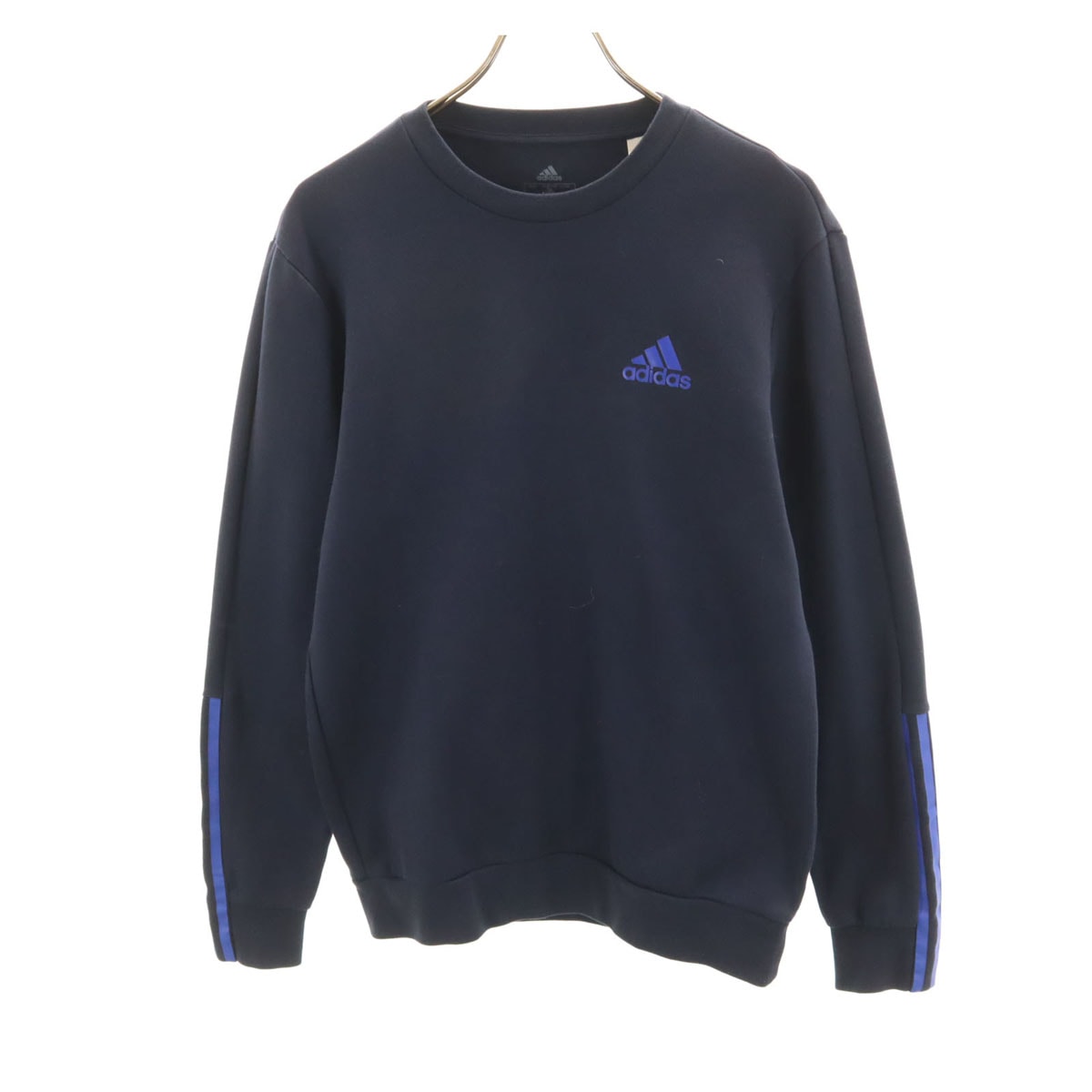 adidas アディダス 長袖 スウェット トレーナー M ネイビー