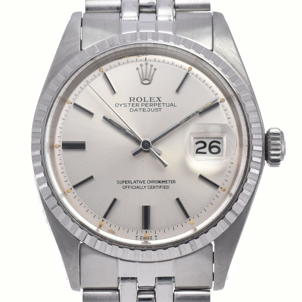 ロレックス ROLEX 1603 ヴィンテージ オイスターパーペチュアル デイトジャスト Cal.1570 シルバー 自動巻き メンズ 良品 腕時計 L#148082