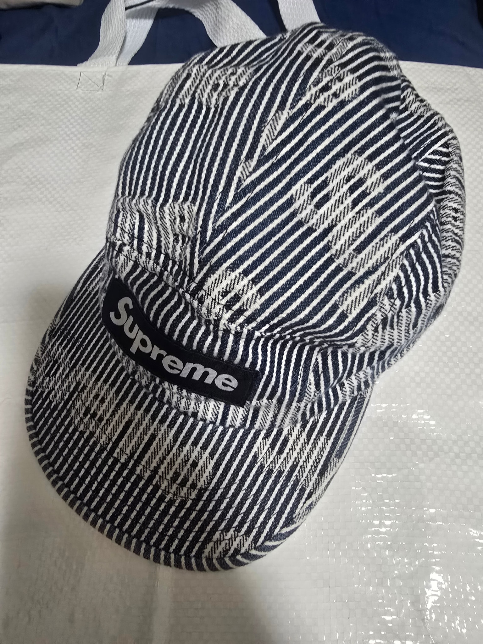 Supreme Denim Camp Cap "Stripe" (24SS)