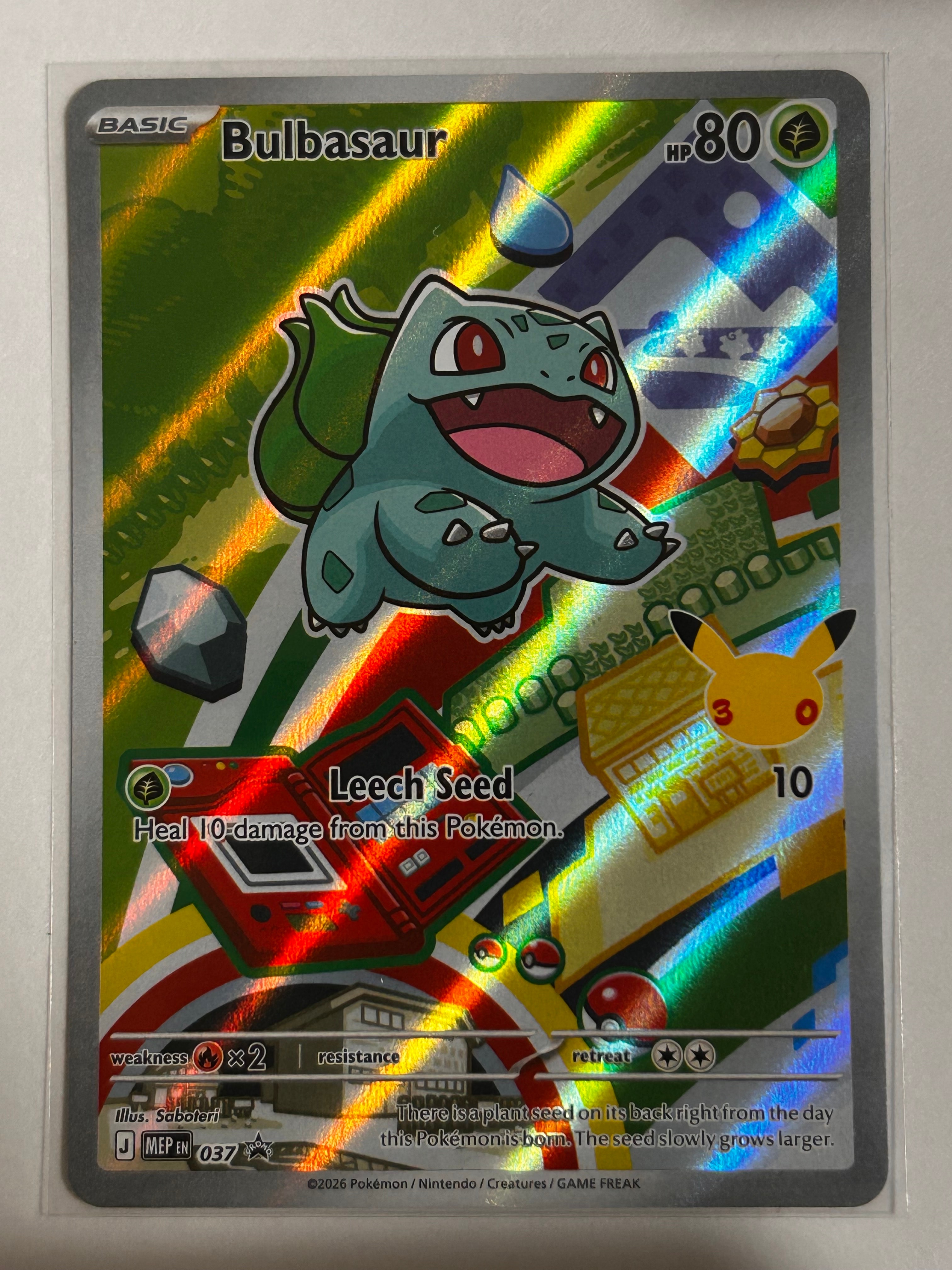 フシギダネ P [MEP EN 037]【英語版】(メガエボリューション「ファーストパートナー イラストレーション コレクション セット シリーズ1」)