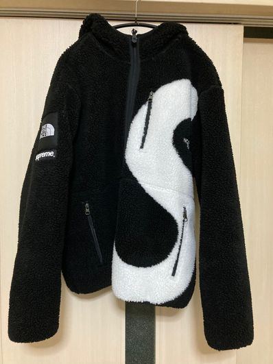 Supreme x The North Face S Logo Hooded Fleece Jacket "Black"
