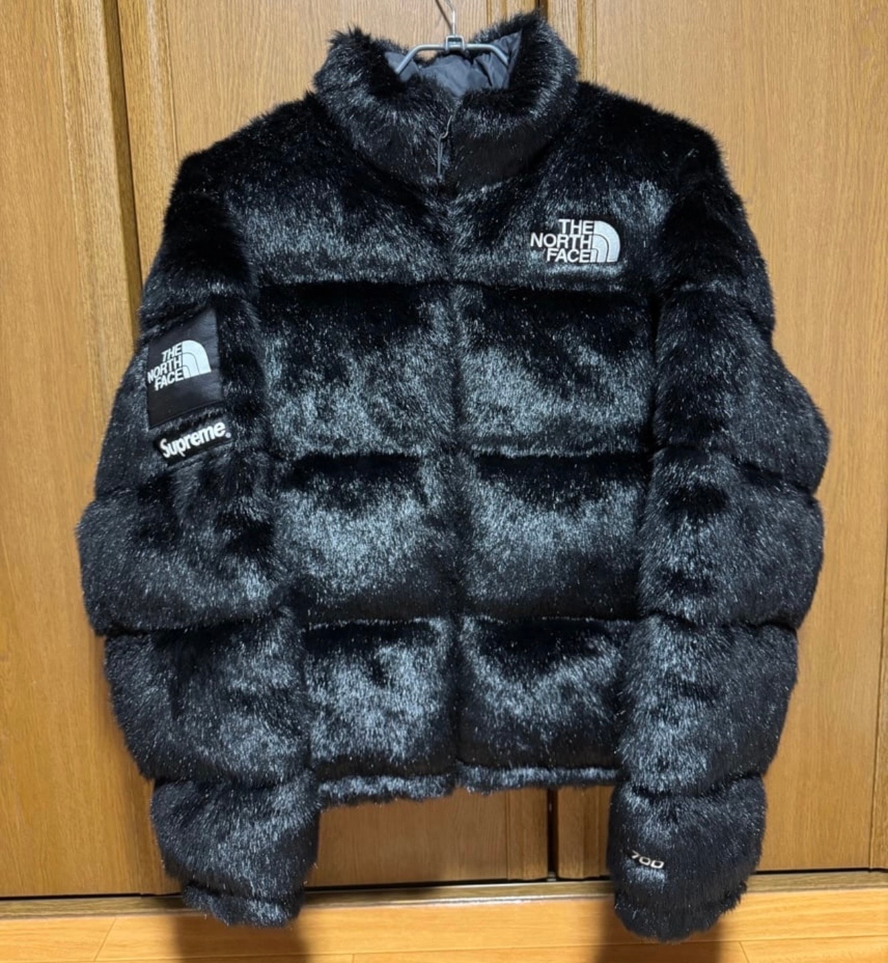 Supreme x The North Face Faux Fur Nuptse Jacket "Black"