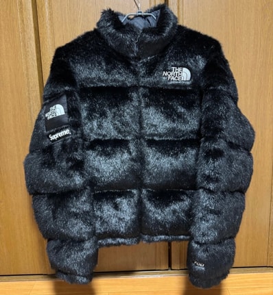 Supreme x The North Face Faux Fur Nuptse Jacket "Black"