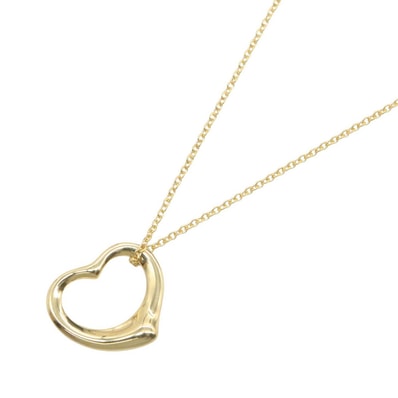 ティファニー TIFFANY&CO オープンハート ネックレス SM ネックレス ジュエリー K18(イエローゴールド) レディース ゴールド系 【中古】