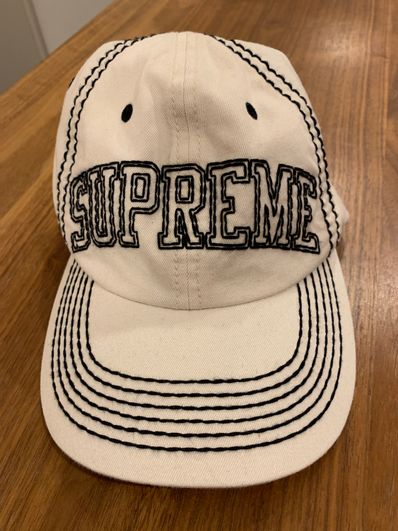 Supreme Washed Chambray S Logo 6-Panel "Black"