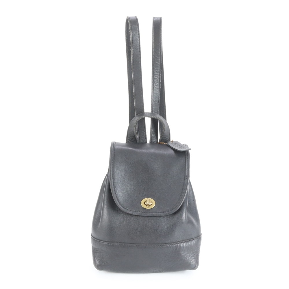 vintage◎old coach◎レザー◎リュック◎黒 オールドコーチ 黒 レザー