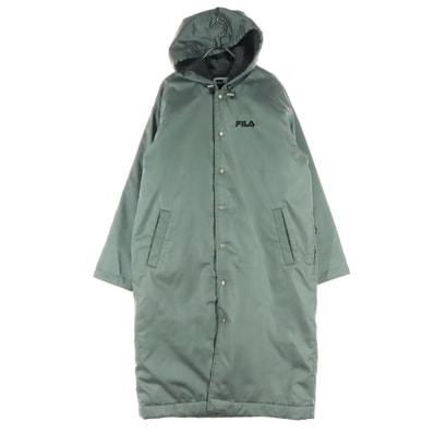 FILA フィラ 長袖 ボアライナー ベンチコート S グレー系