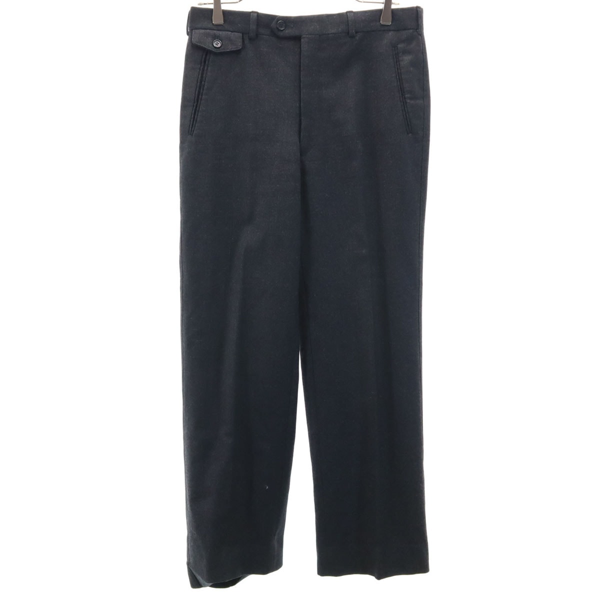 YVES SAINT LAURENT イヴサンローラン 80s 90s ウール オールド スラックスパンツ 80 チャコールグレー