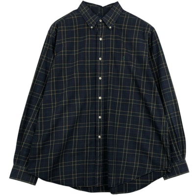 古着 ラルフローレン Ralph Lauren CLASSIC FIT 長袖 ボタンダウンチェックシャツ メンズXL相当/eaa495521