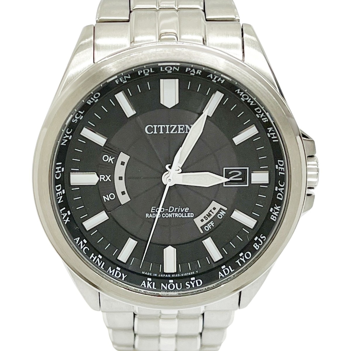 CITIZEN シチズン 腕時計 エコドライブ 本体のみ ステンレススチール ブラック GN-4W-S12G