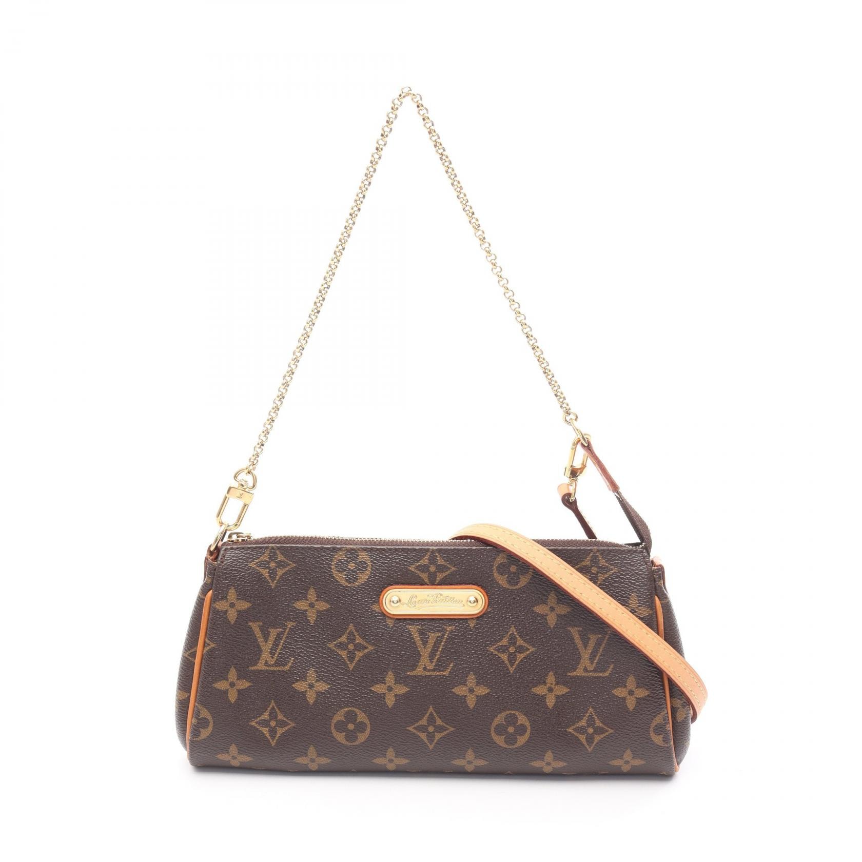 ルイ・ヴィトン LOUIS VUITTON エヴァ ショルダーバッグ バッグ PVCコーティングキャンバス レザー モノグラム レディース ブラウン系 M95567 【中古】