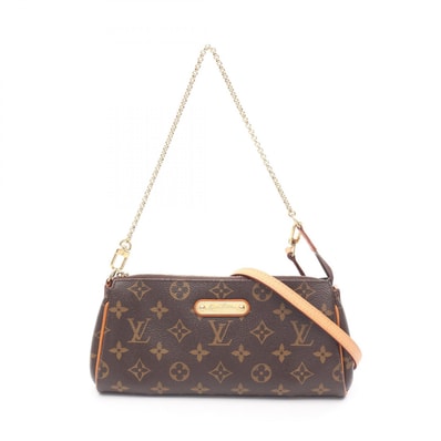 ルイ・ヴィトン LOUIS VUITTON エヴァ ショルダーバッグ バッグ PVCコーティングキャンバス レザー モノグラム レディース ブラウン系 M95567 【中古】