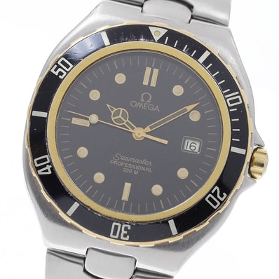 オメガ シーマスター200m YGベゼル ラージサイズ メンズ 【中古】