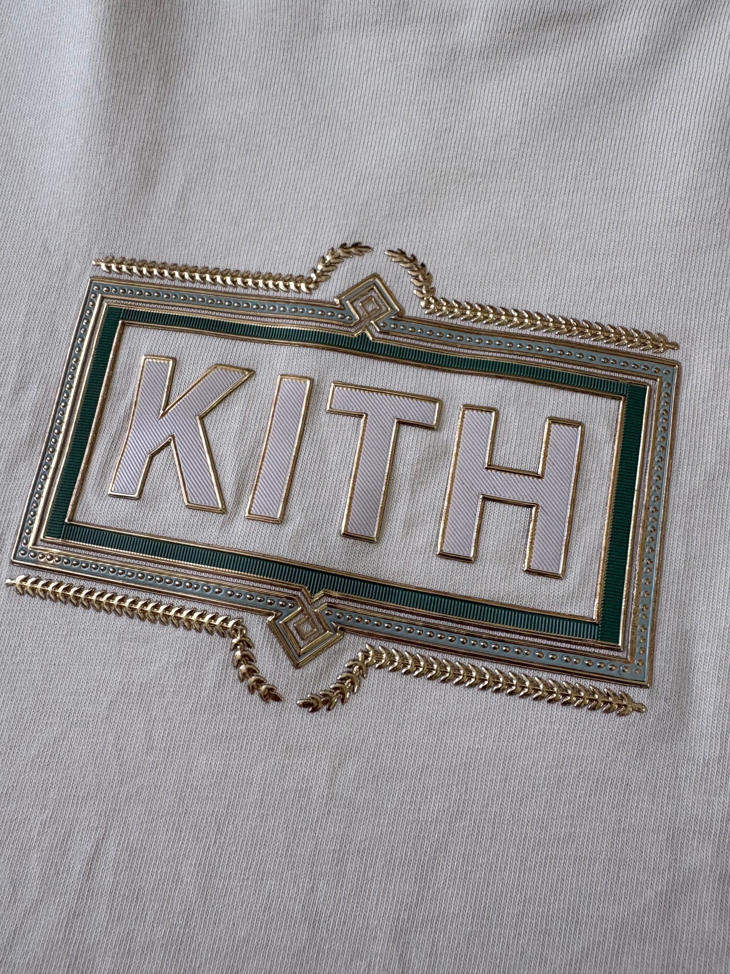 Kith Ornate Classic Logo Tee "Sandrift"