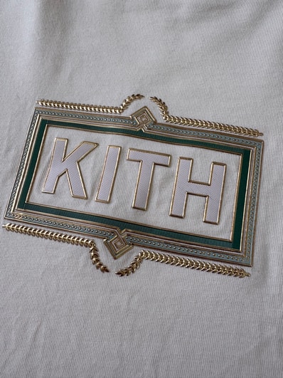 Kith Ornate Classic Logo Tee "Sandrift"