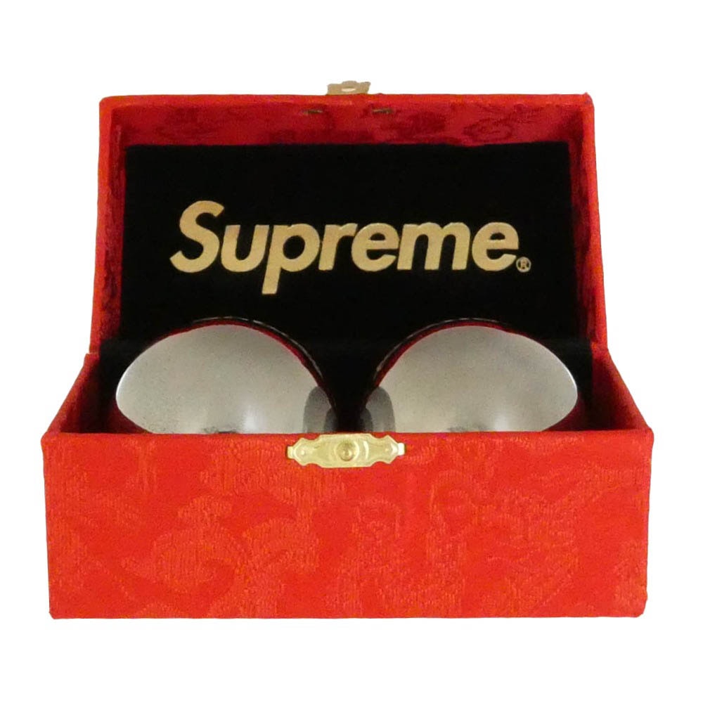 Supreme シュプリーム 15AW Baoding Balls 健身球 ボール ロゴ メタルボール シルバー系【中古】