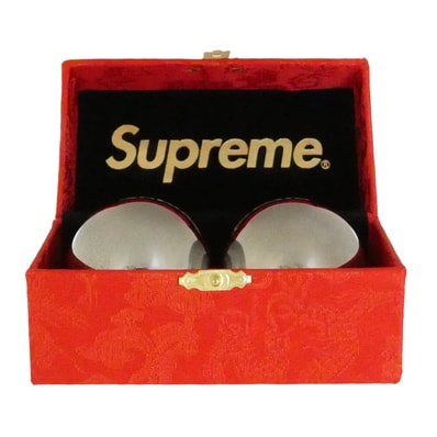 Supreme シュプリーム 15AW Baoding Balls 健身球 ボール ロゴ メタルボール シルバー系【中古】