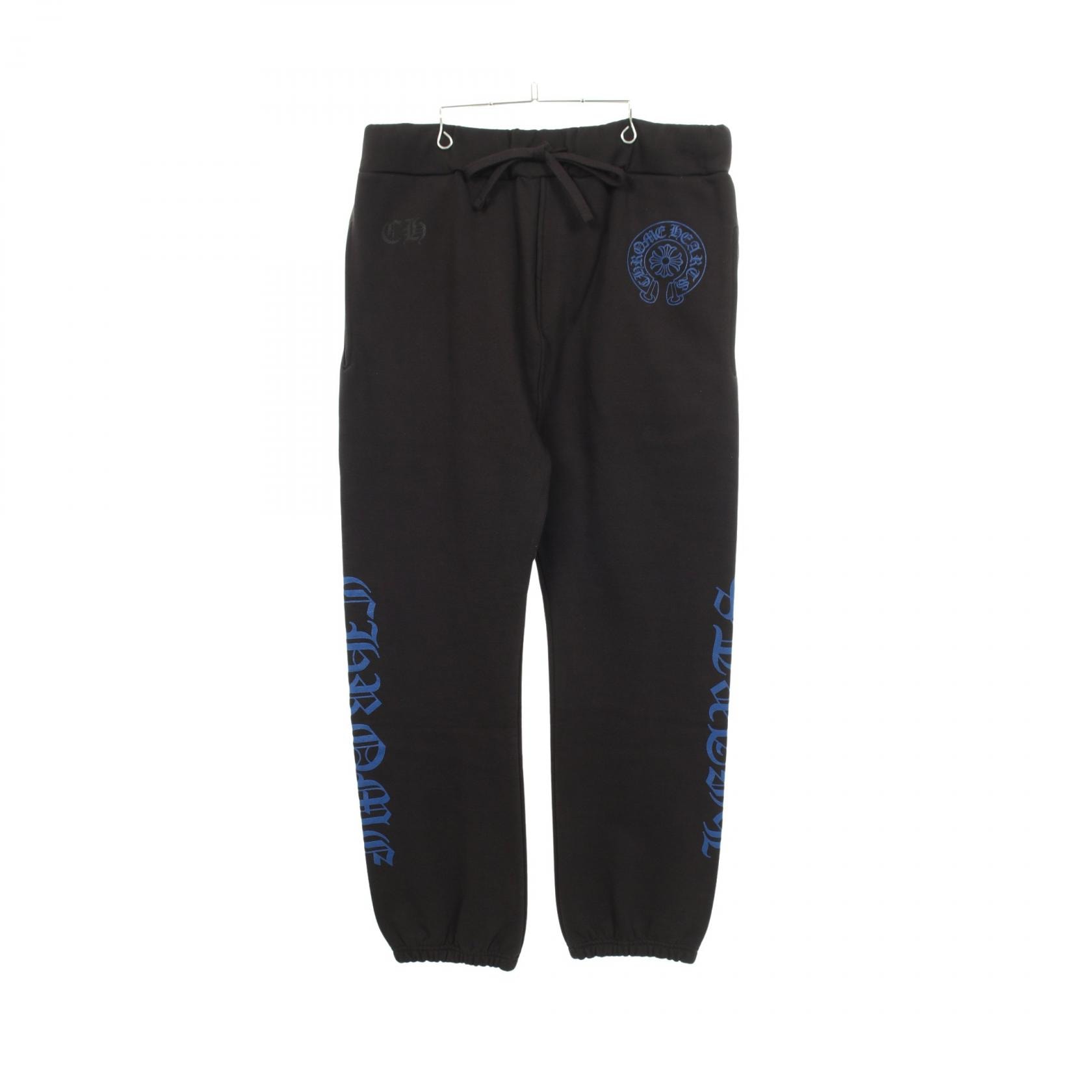 クロムハーツ CHROME HEARTS ホースシュー CHプラス オールドイングリッシュ パンツ 衣料品 ボトムス コットン メンズ ブラック系 / ブルー系 【中古】