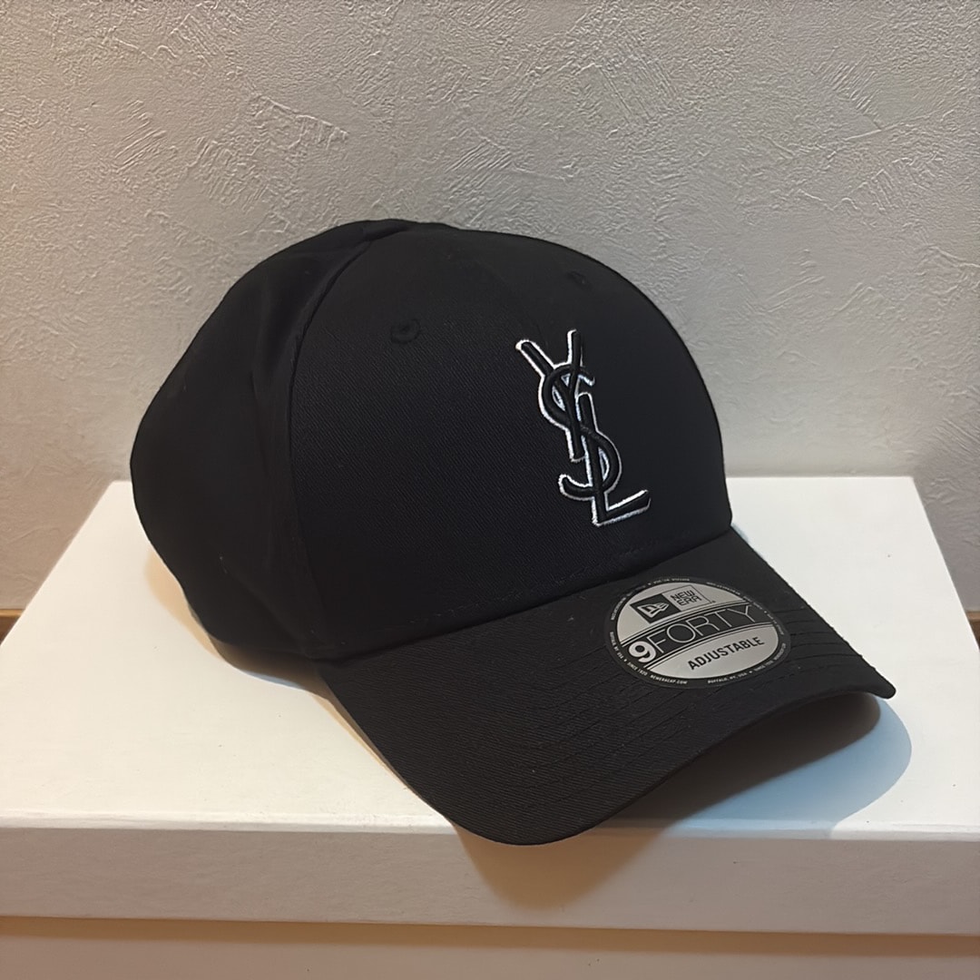 Saint Laurent x New Era YSL Monogram Cap "Black"
