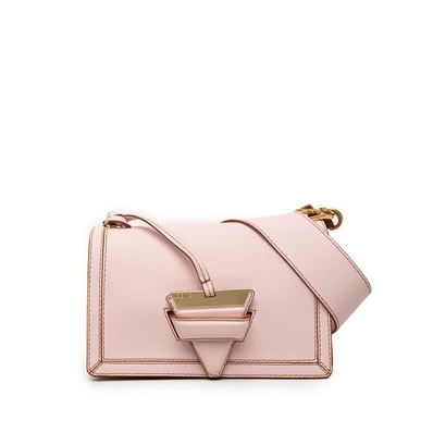 ロエベ バルセロナ チェーン ショルダーバッグ クロスボディバッグ ピンク レザー レディース LOEWE 【中古】