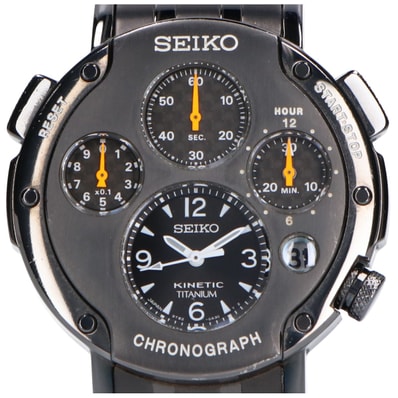 セイコー キネティック SBXZ003 9T82-0A40 スポーチュラ キネティック クロノグラフ 2nd 腕時計 -