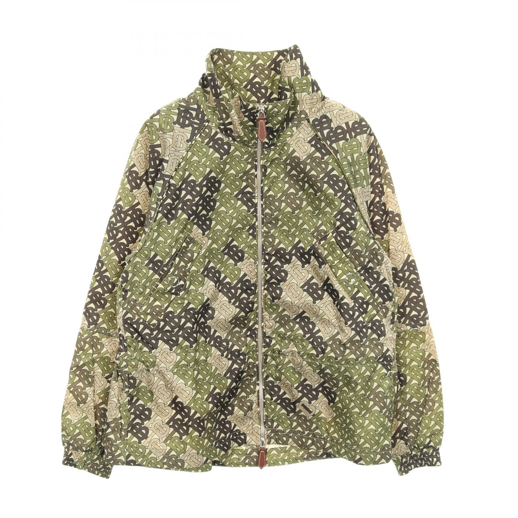 バーバリー BURBERRY TBモノグラム ナイロンジャケット 衣料品 アウター ナイロン レディース カーキ系 / マルチカラー 【中古】