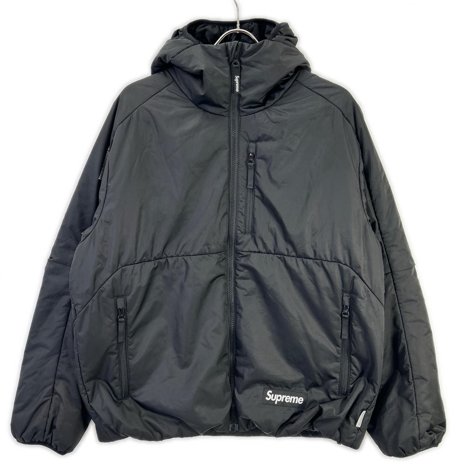 シュプリーム 25SS ブラック PRIMALOFT Windstopper Insulated Hooded Jacket S