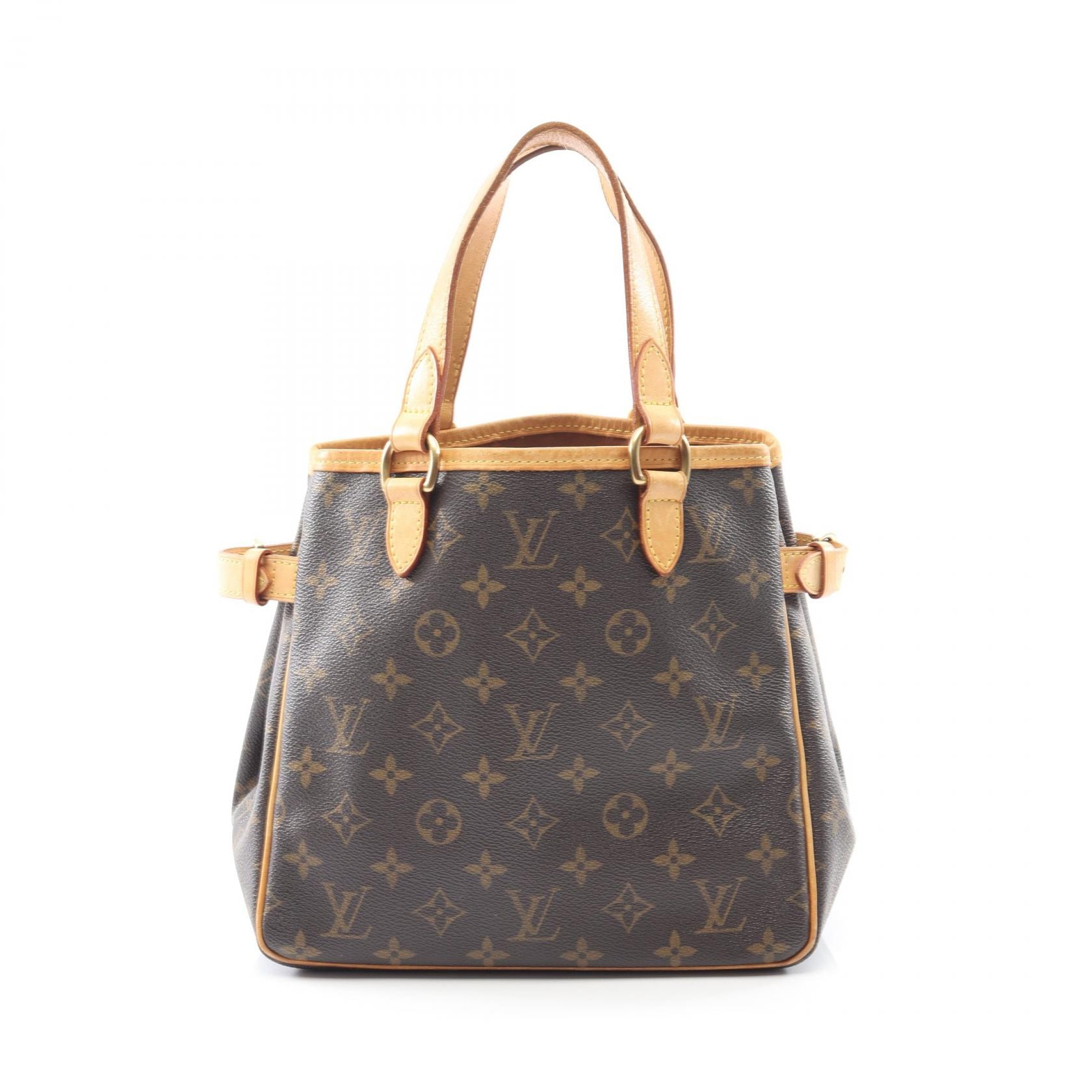 ルイ・ヴィトン LOUIS VUITTON バティニョール モノグラム ハンドバッグ バッグ PVCコーティングキャンバス レザー レディース ブラウン系 M51156 【中古】
