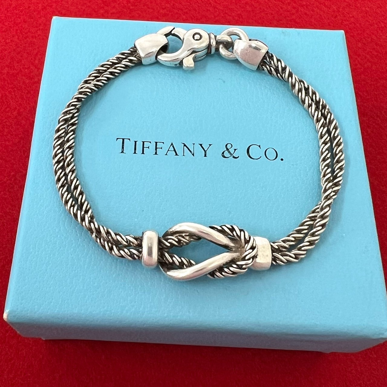 B (目立った傷や汚れなし)】TIFFANY&Co. ティファニー ダブルロープ