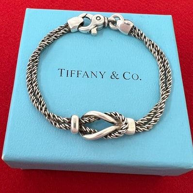 TIFFANY&Co. ティファニー ダブルロープ センターノット ブレスレット シルバー925 ブレスレット シルバー
51548