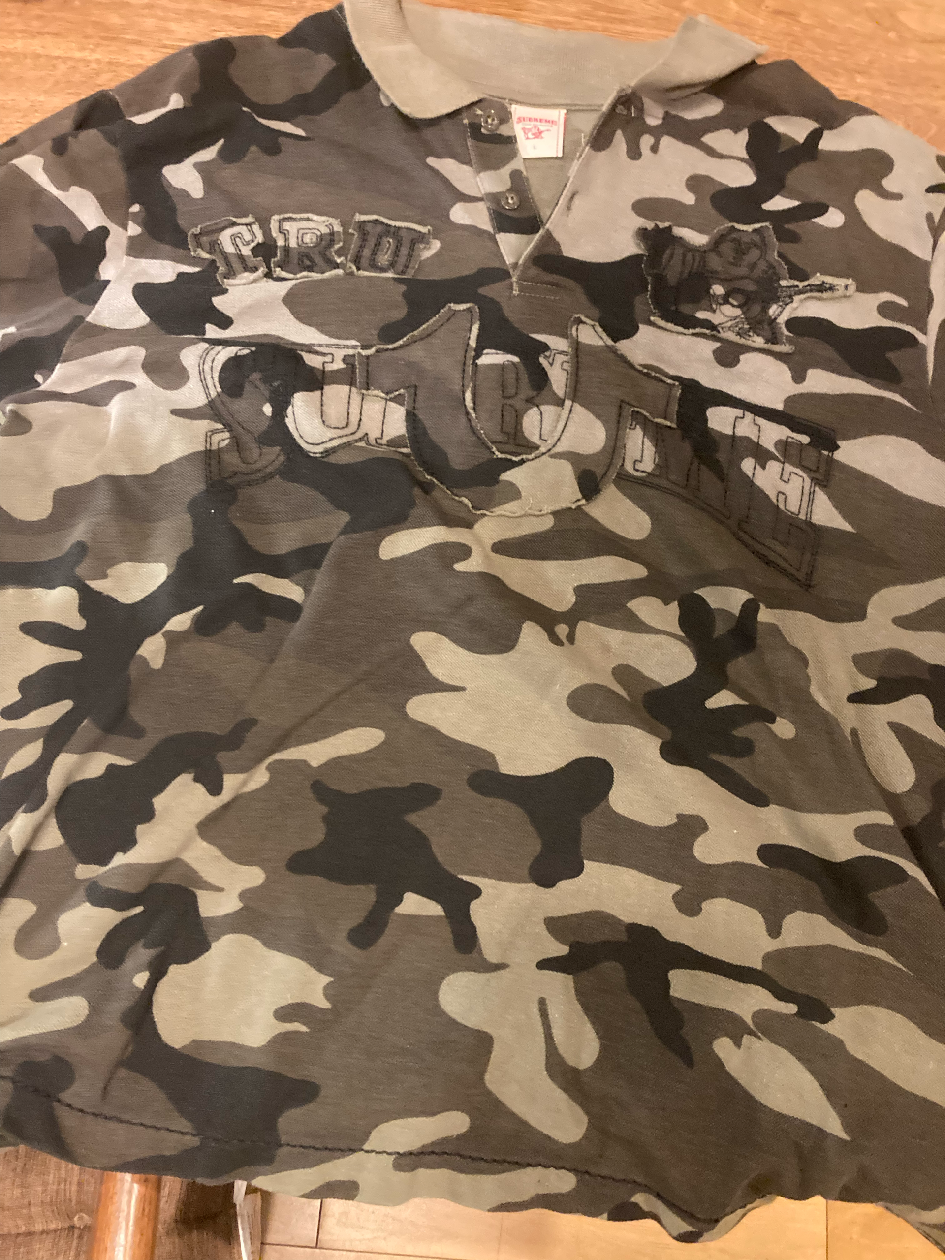 Supreme x True Religion Applique Polo "Woodland Camo"