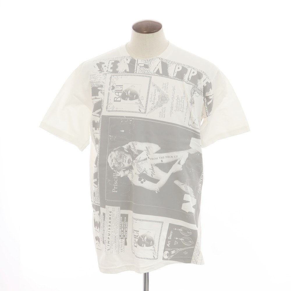 【中古】シュプリーム Supreme 2024年春夏 Collage Tee コットン クルーネック 半袖Tシャツ ホワイト【サイズL】【メンズ】