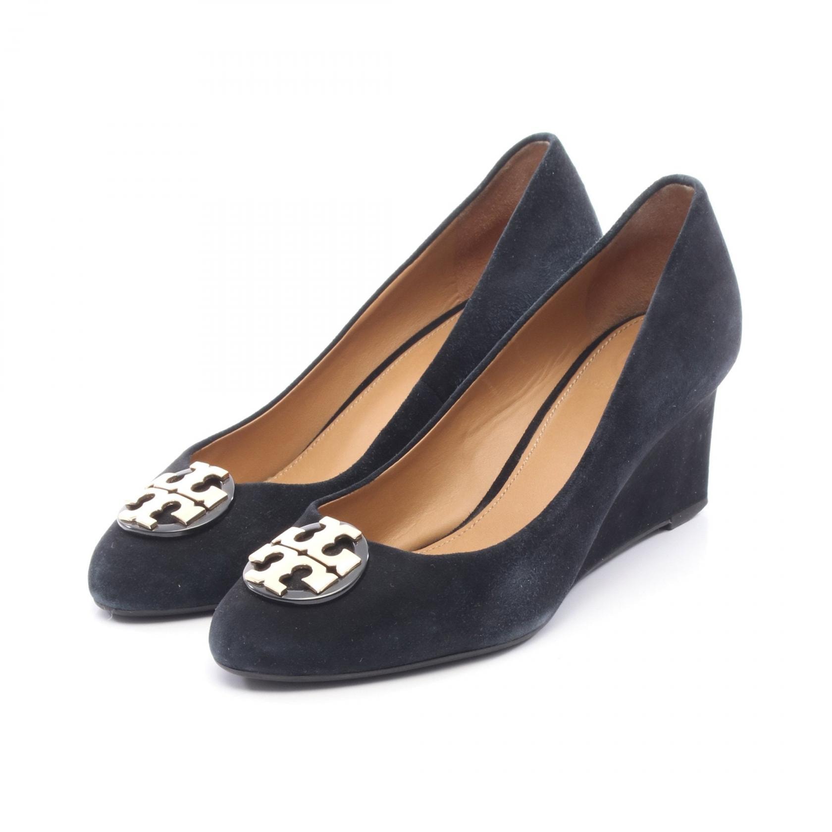 トリーバーチ Tory Burch LUNA パンプス 靴 スウェード レディース ネイビー系 【中古】