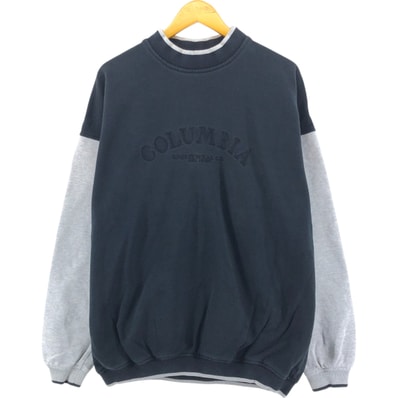 古着 90年代 コロンビア Columbia ハイネック ロゴスウェットシャツ トレーナー メンズXL相当 ヴィンテージ/eaa522973